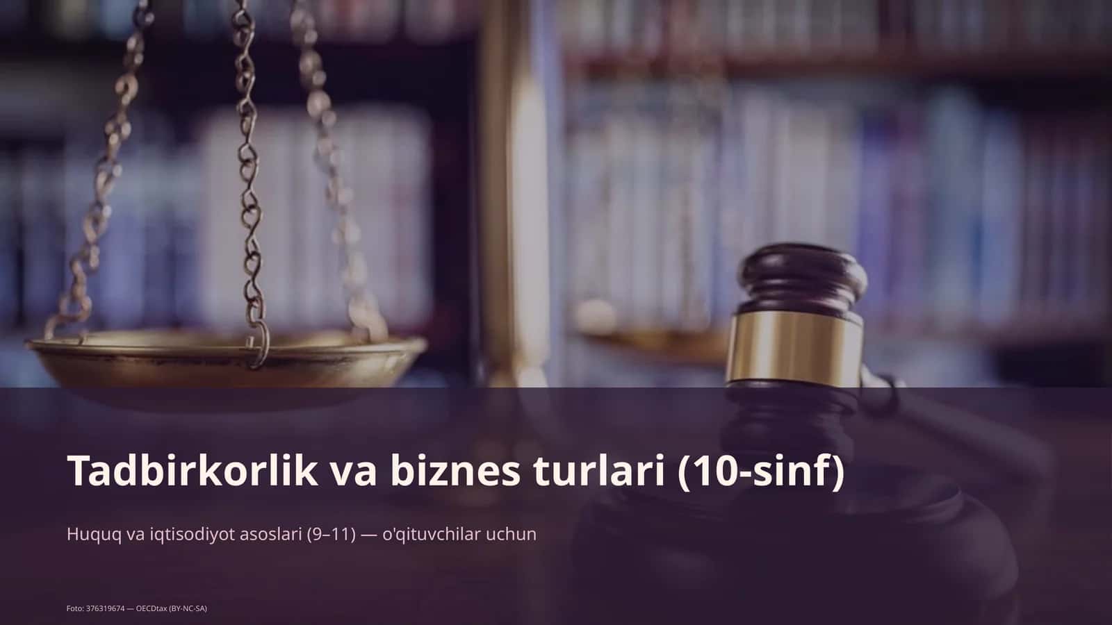 Tadbirkorlik va biznes turlari (10-sinf) 1