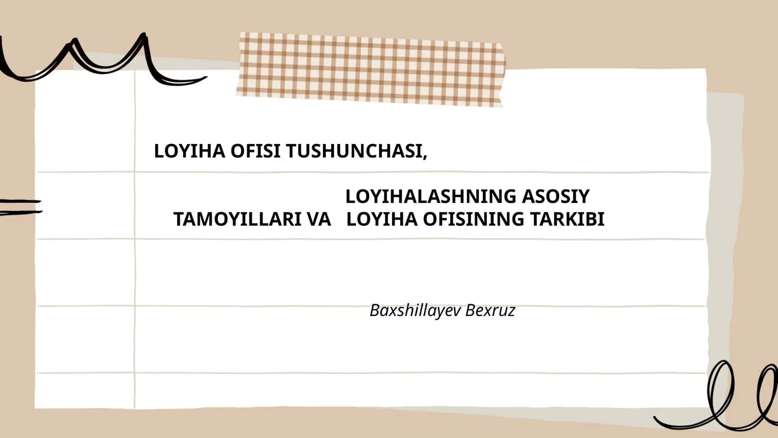 LOYIHA OFISI TUSHUNCHASI 1