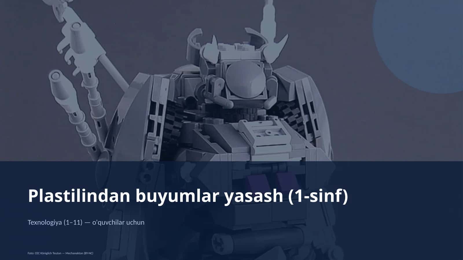 Plastilindan buyumlar yasash (1-sinf) 1