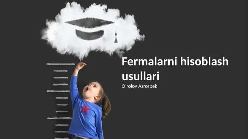 Fermalarni hisoblash usullari 1