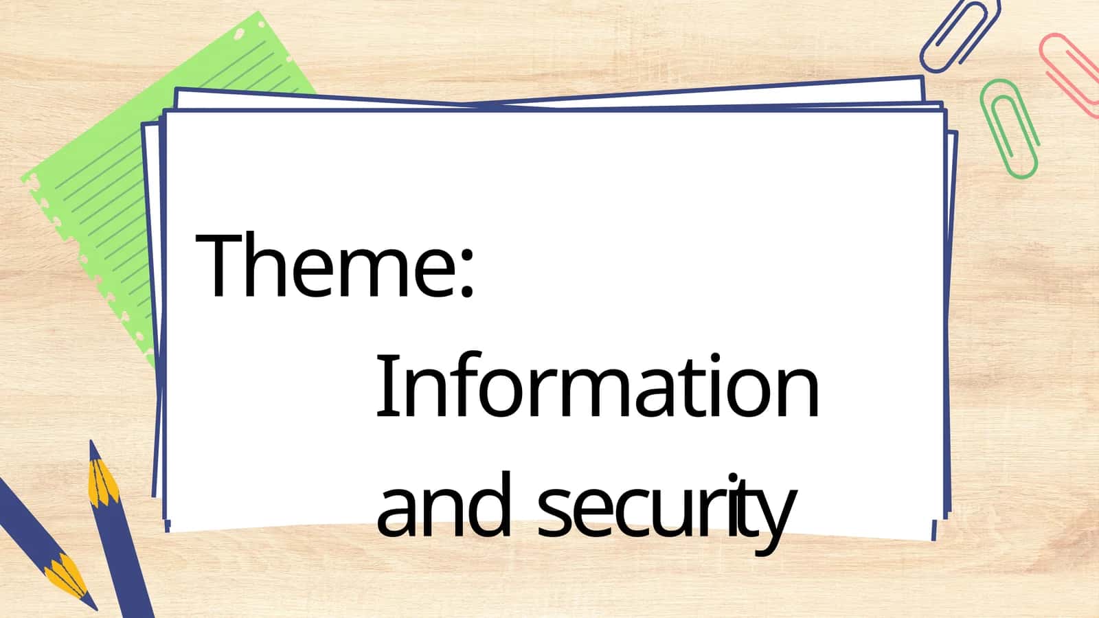 Information and security 1