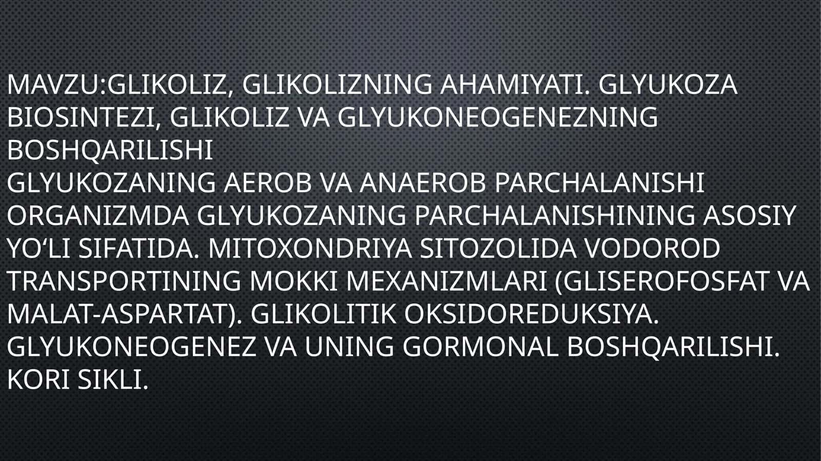 Glikoliz 1