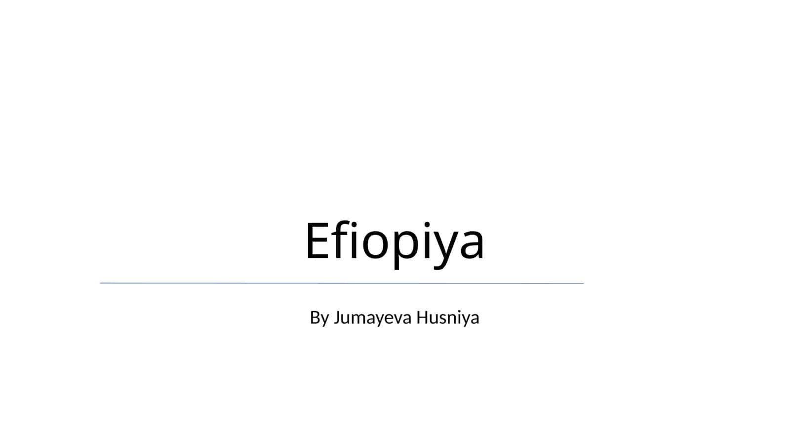 Efiopiya 1