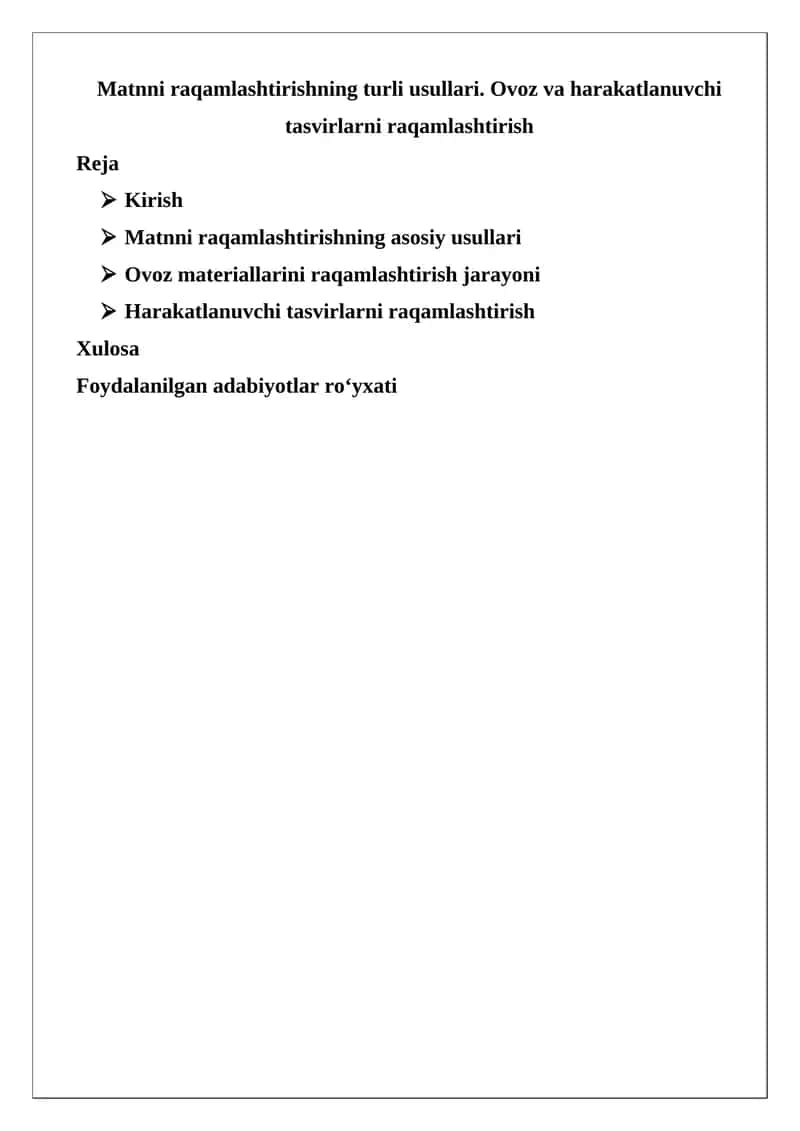 Matnni raqamlashtirish 1