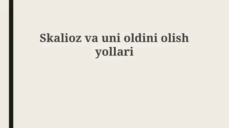 Skoliozning Oldini Olish: Haqiqat va Uydirmalar 1