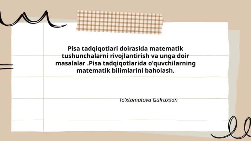 Pisa tadqiqotlari 1