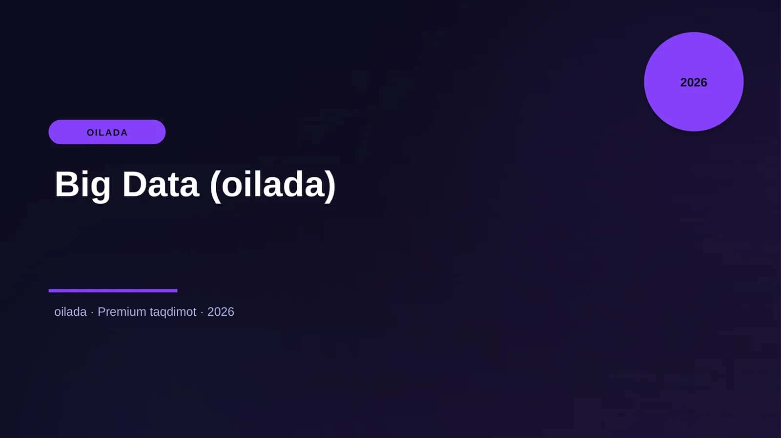 Big Data (oilada) 1
