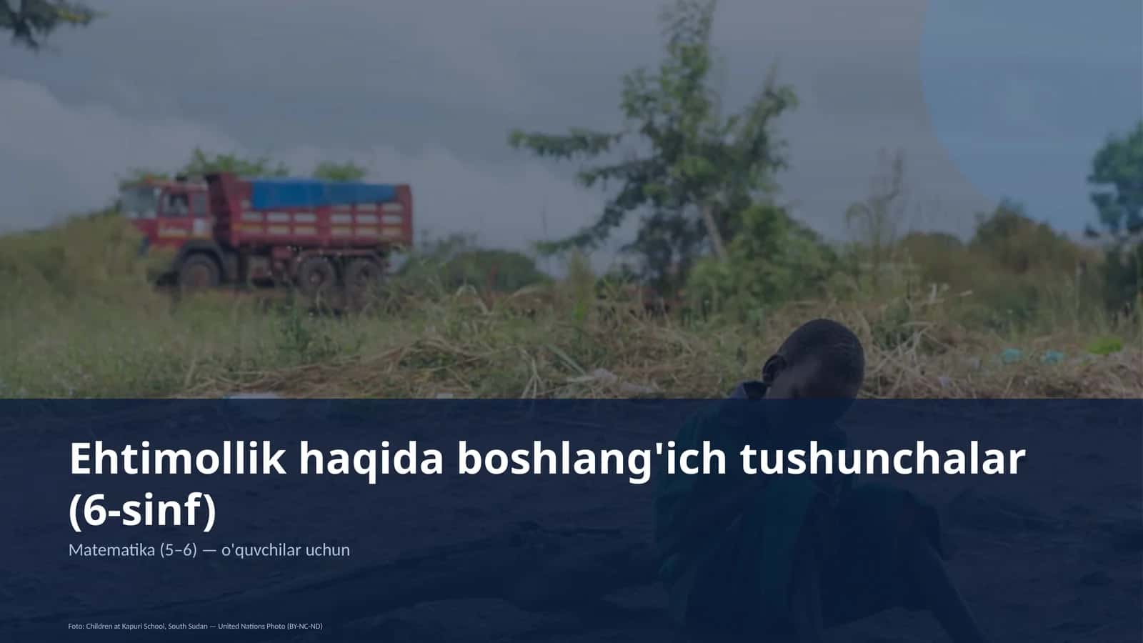 Ehtimollik haqida boshlang'ich tushunchalar (6-sinf) 1