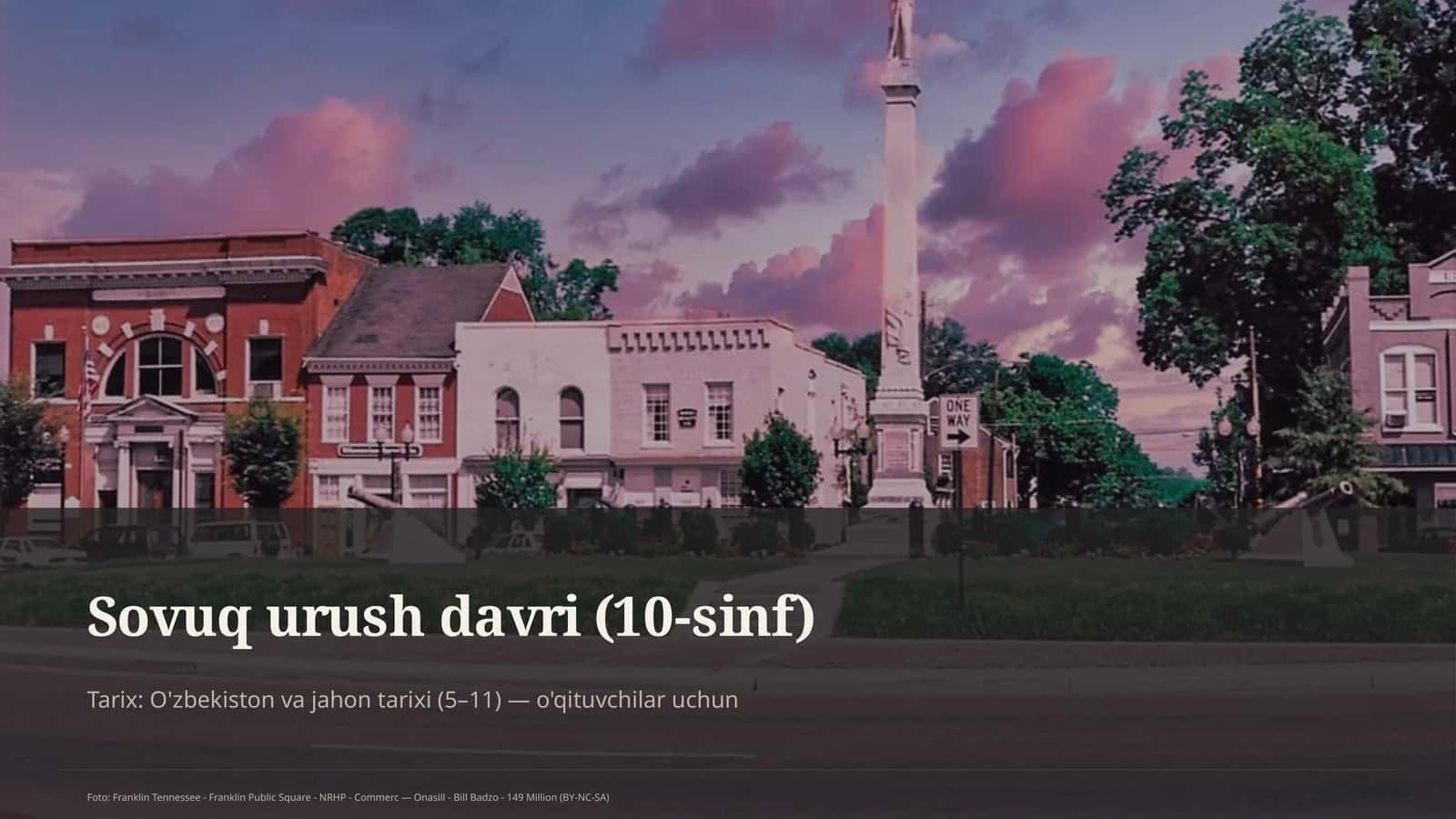 Sovuq urush davri (10-sinf) 1