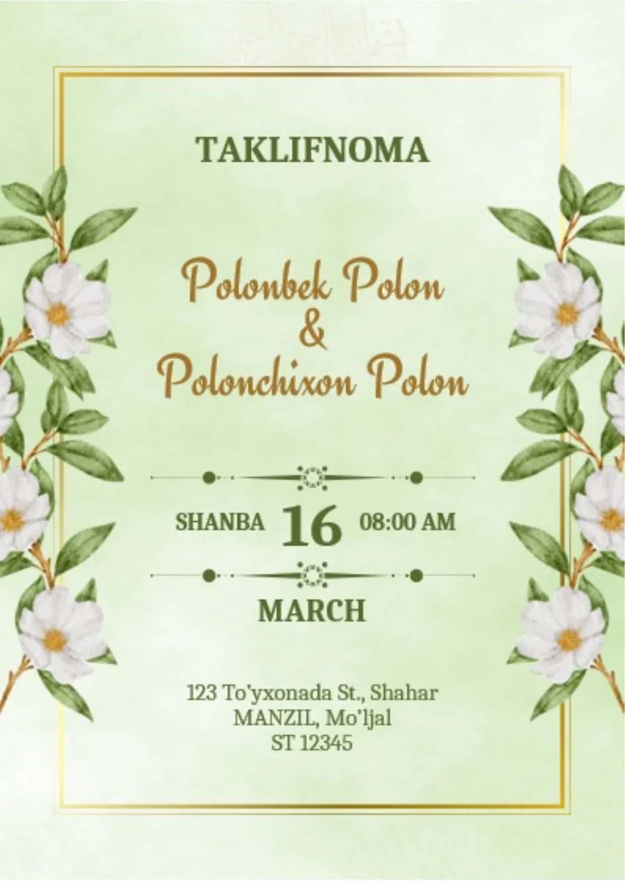 TAKLIFNOMA 1