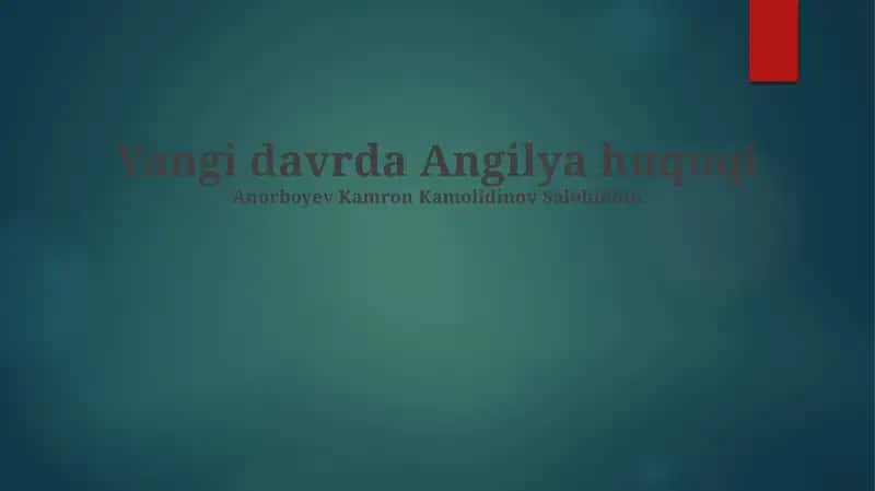 Angilya huquqi 1