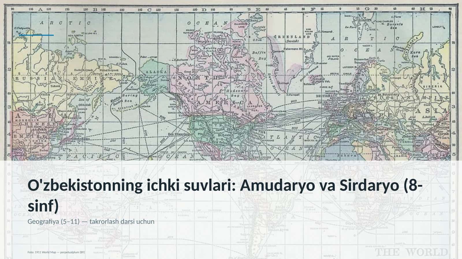 O'zbekistonning ichki suvlari: Amudaryo va Sirdaryo (8-sinf) 1