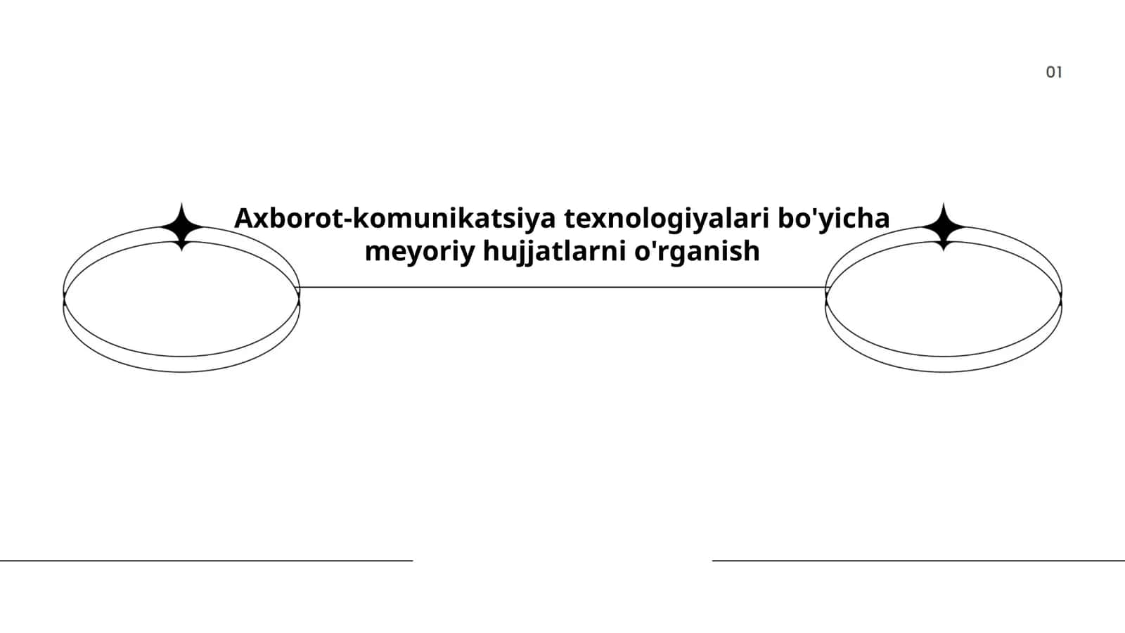 Axborot-komunikatsiya texnologiyalari bo'yicha meyoriy hujjatlarni o'rganish 1
