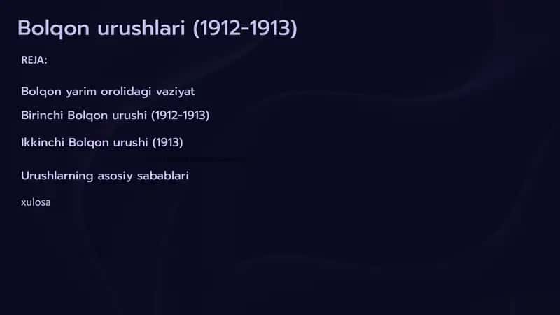 Bolqon urushlari (1912-1913) 1