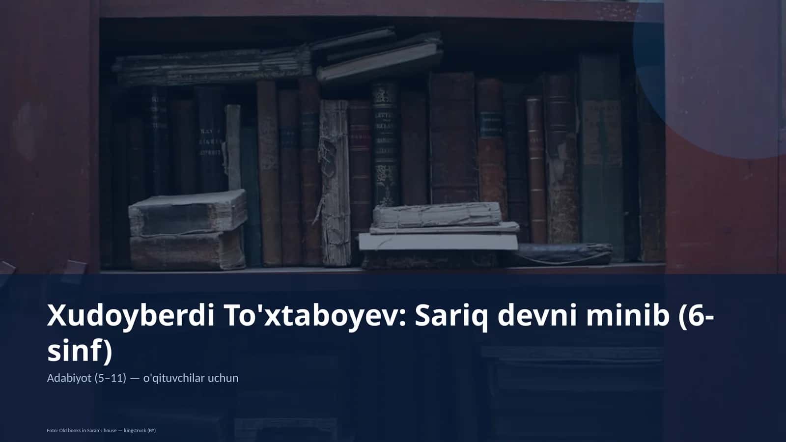 Xudoyberdi To'xtaboyev: Sariq devni minib (6-sinf) 1