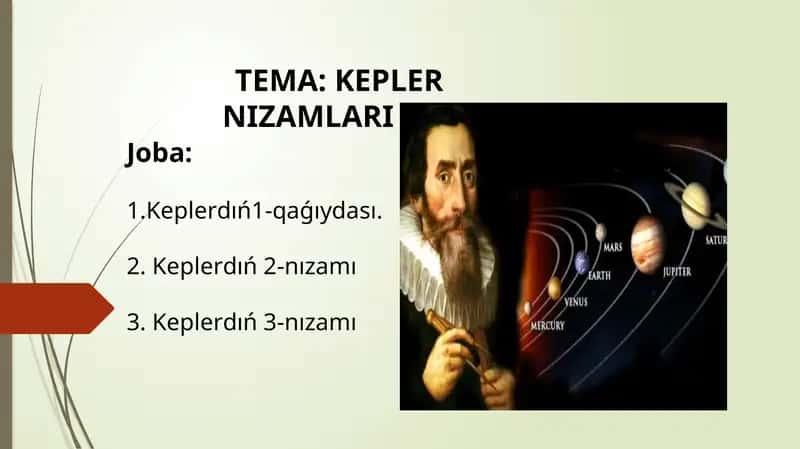 KEPLER NIZAMLARI 1