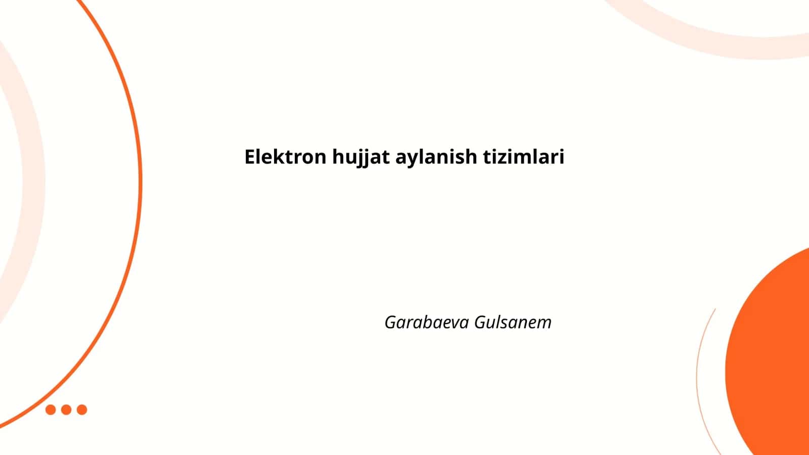 Elektron hujjat aylanish tizimlari 1