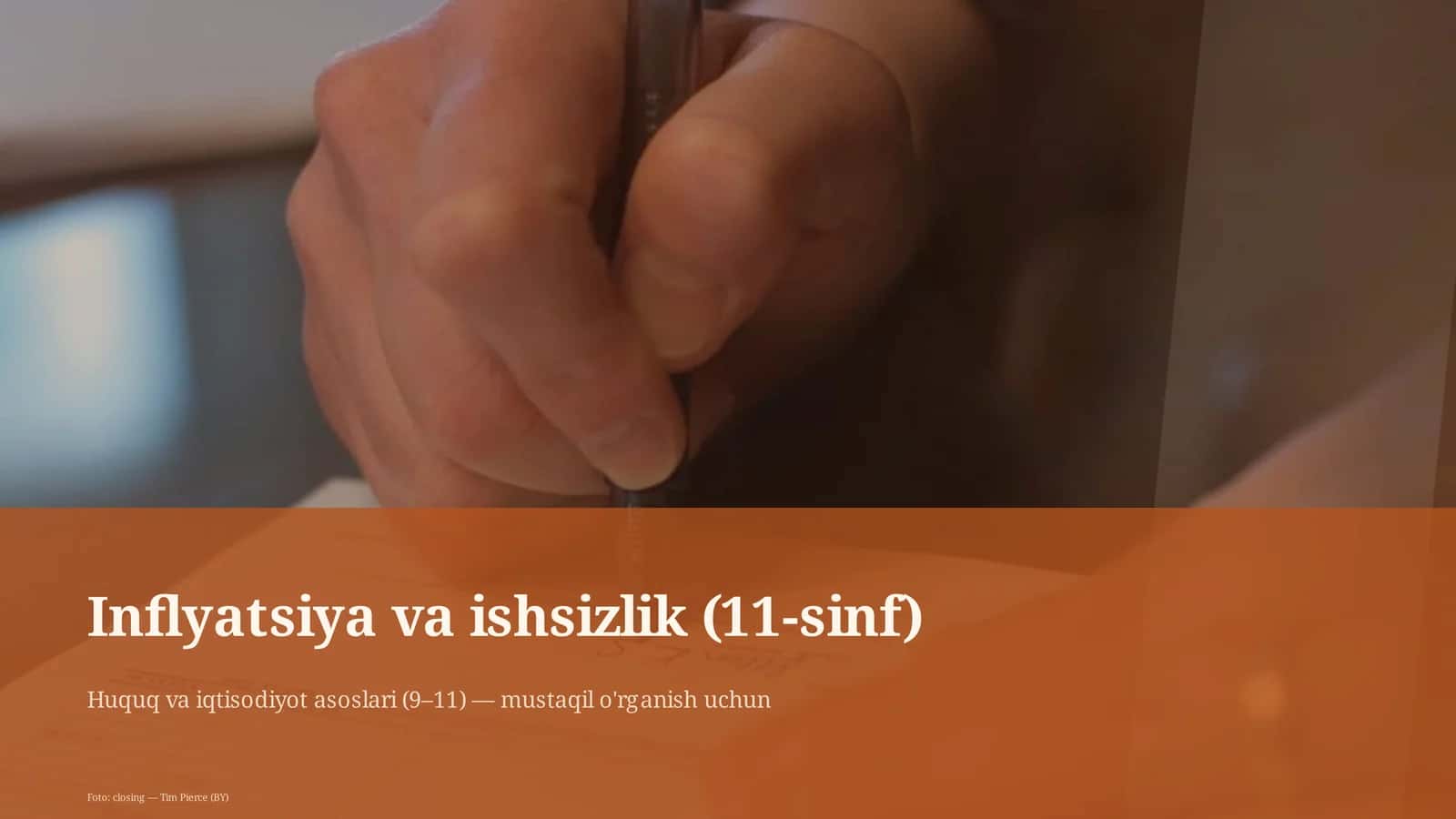 Inflyatsiya va ishsizlik (11-sinf) 1