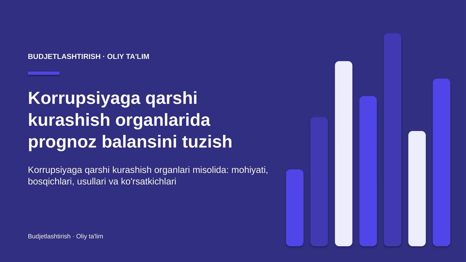 Korrupsiyaga qarshi kurashish organlarida prognoz balansini tuzish 1