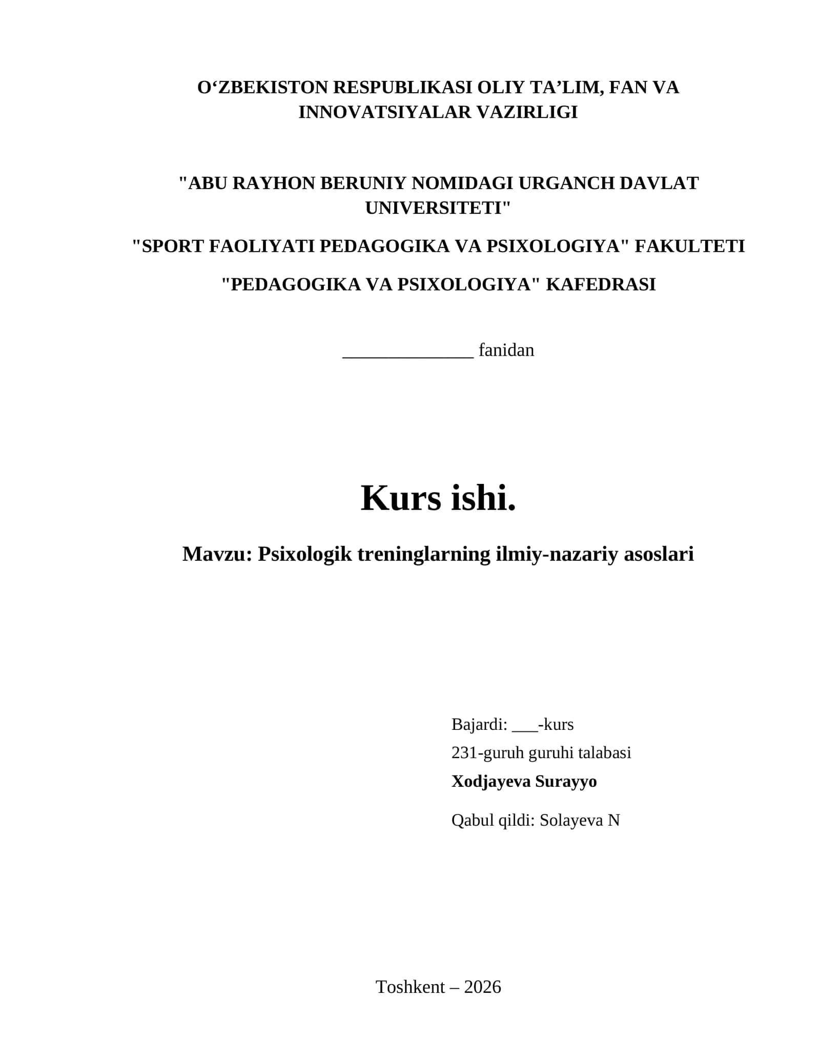 Psixologik treninglarning ilmiy-nazariy asoslari 1