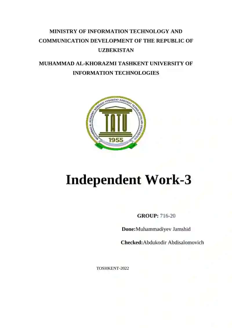 Independent Work-3
