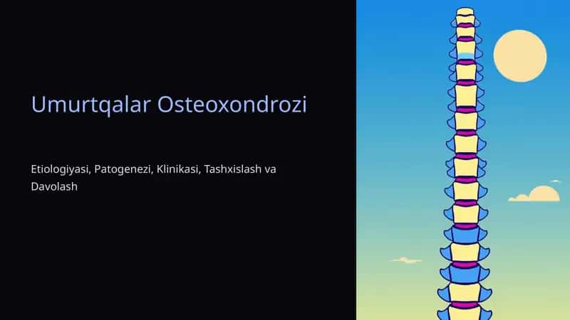 Umurtqalar Osteoxondrozi 1