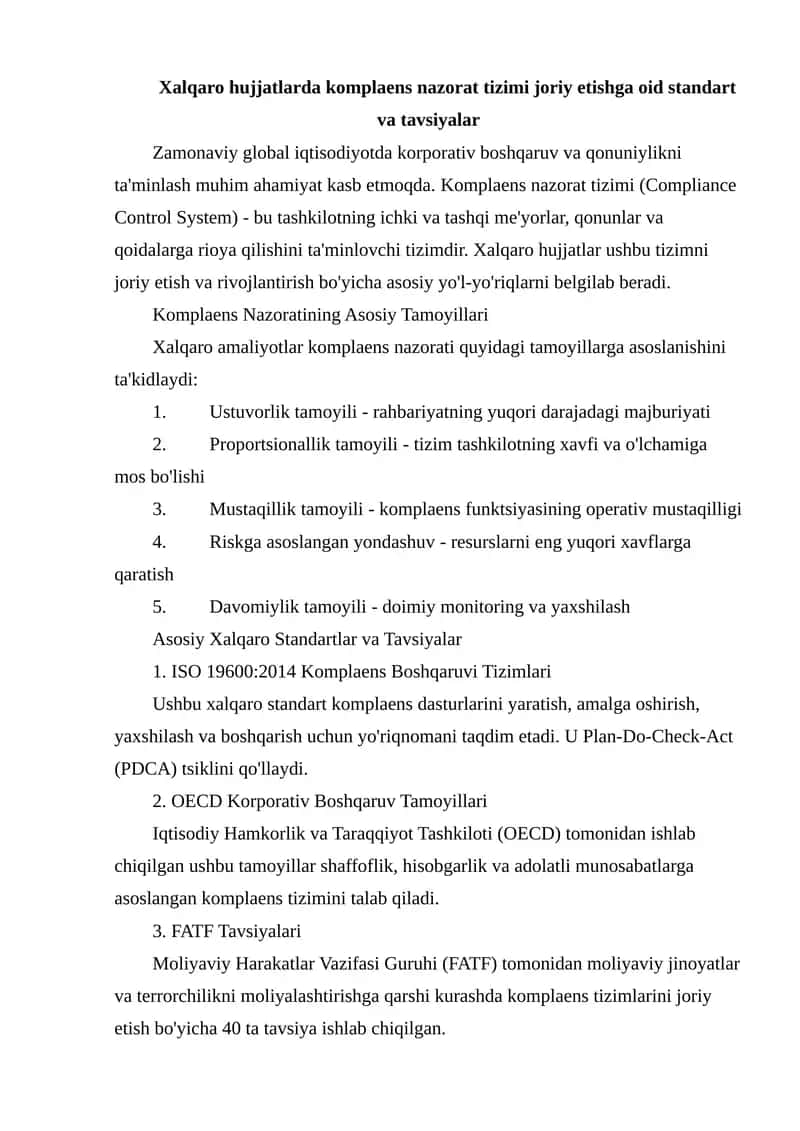 Komplaens Nazorati 1