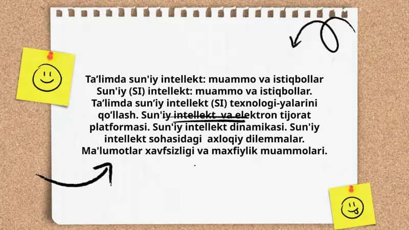 Ta'limda Sun'iy Intellekt: Muammo va Istiqbollar 1