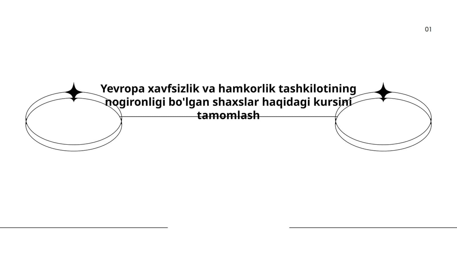 Yevropa xavfsizlik va hamkorlik tashkilotining nogironligi bo'lgan shaxslar haqidagi kurs 1