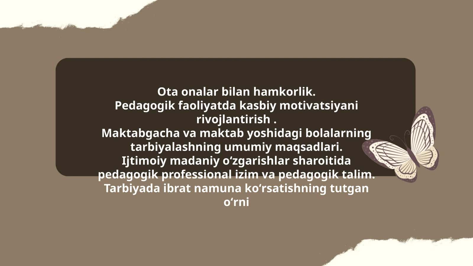 Maktabgacha va maktab yoshidagi bolalarning tarbiyalashning umumiy maqsadlari 1