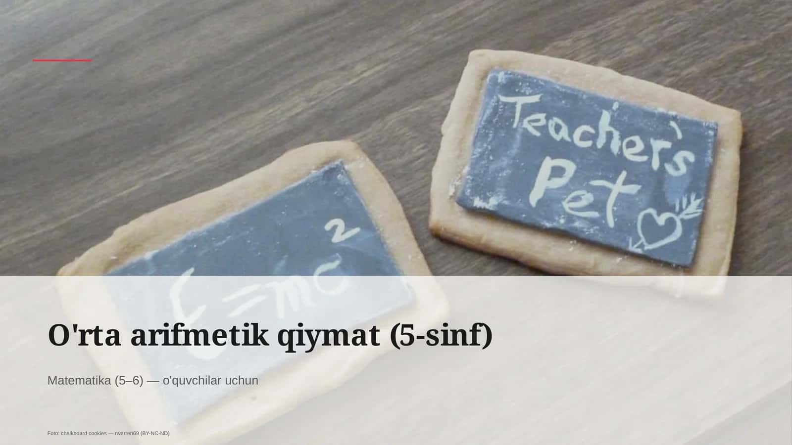O'rta arifmetik qiymat (5-sinf) 1