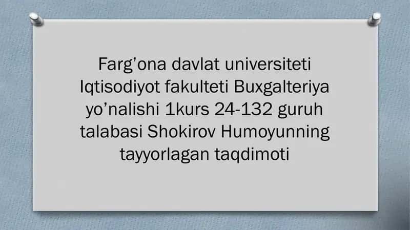 Mavzu: O’ZBEKISTONDA IQTISODIY ISLOHOTLARNING AMALGA OSHIRILISHI, BOZOR MUNOSABATLARINING SHAKLLANISHI 1