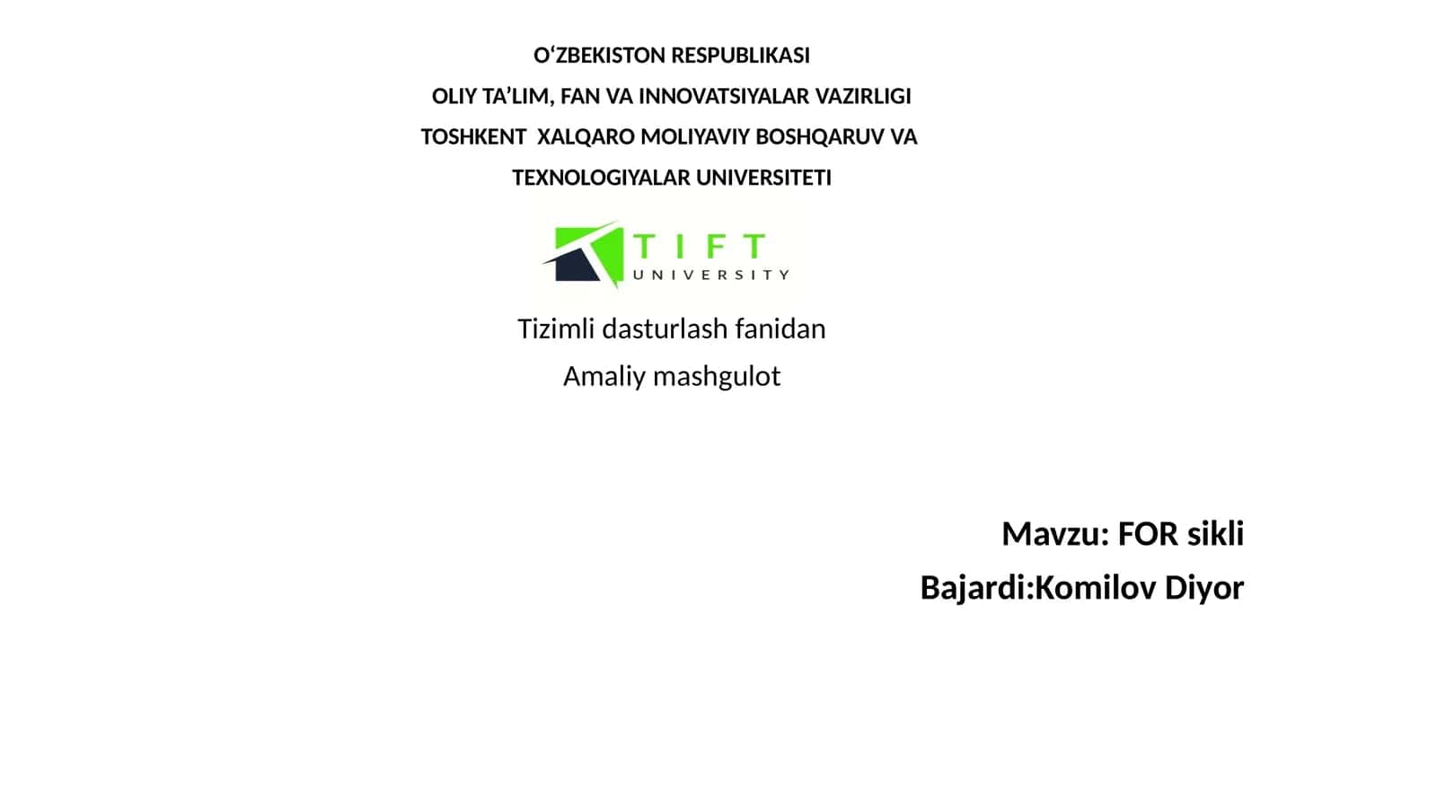 FORsikli 1