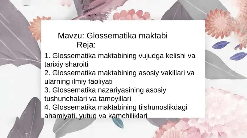 Glossematika maktabi 1