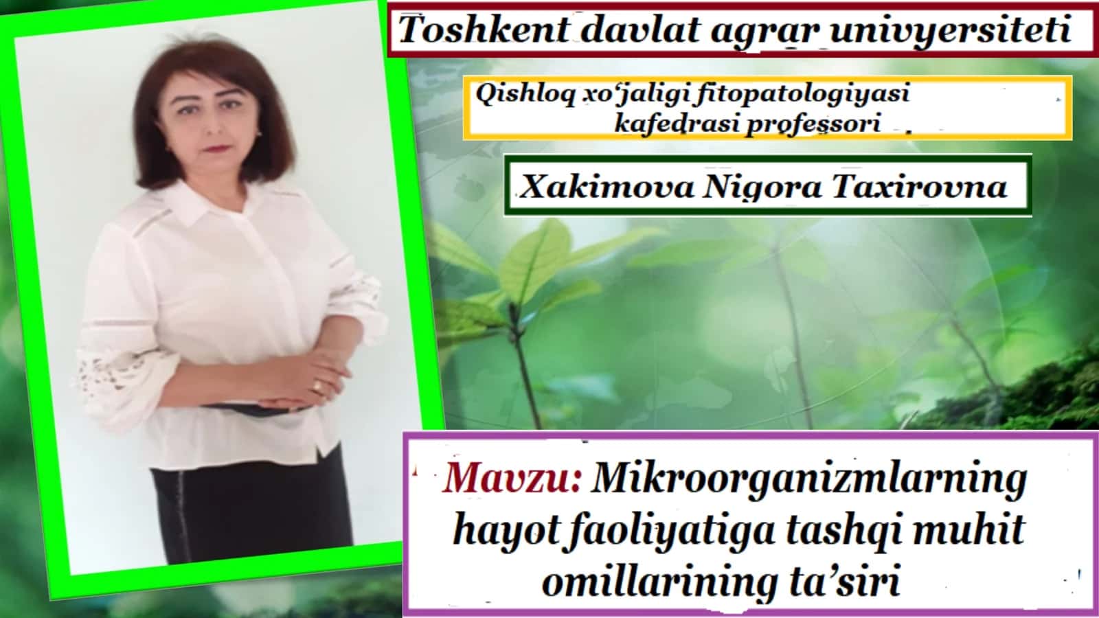 Mikroorganizmlarning hayot faoliyati 1