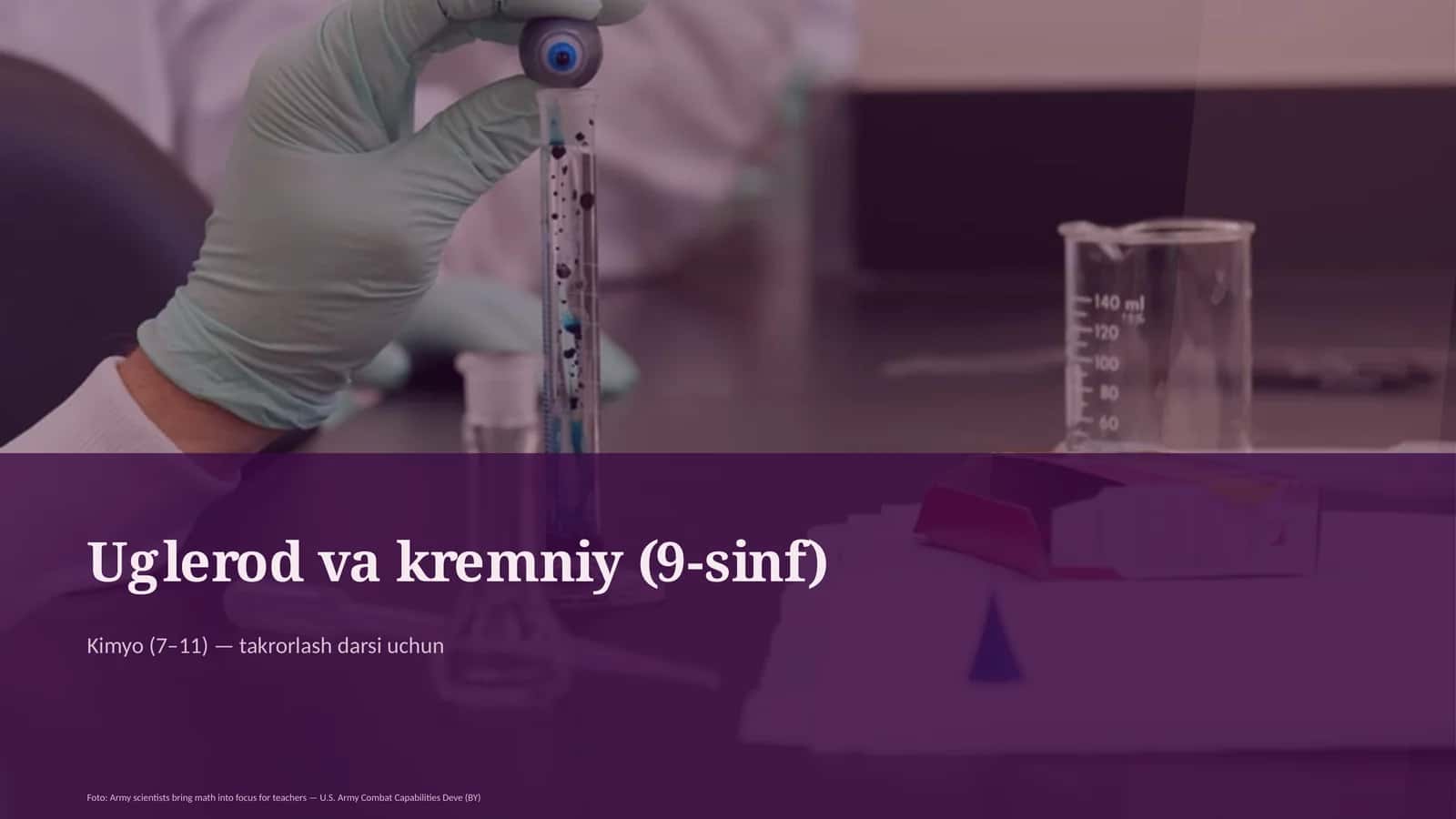 Uglerod va kremniy (9-sinf) 1