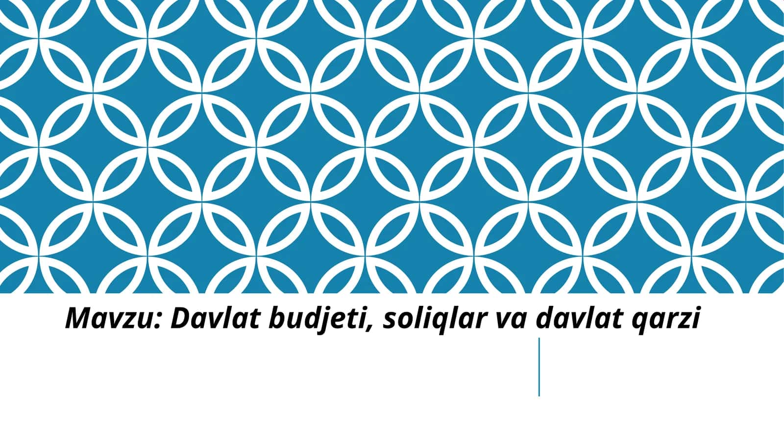 Davlat budjeti, soliqlar va davlat qarzi 1