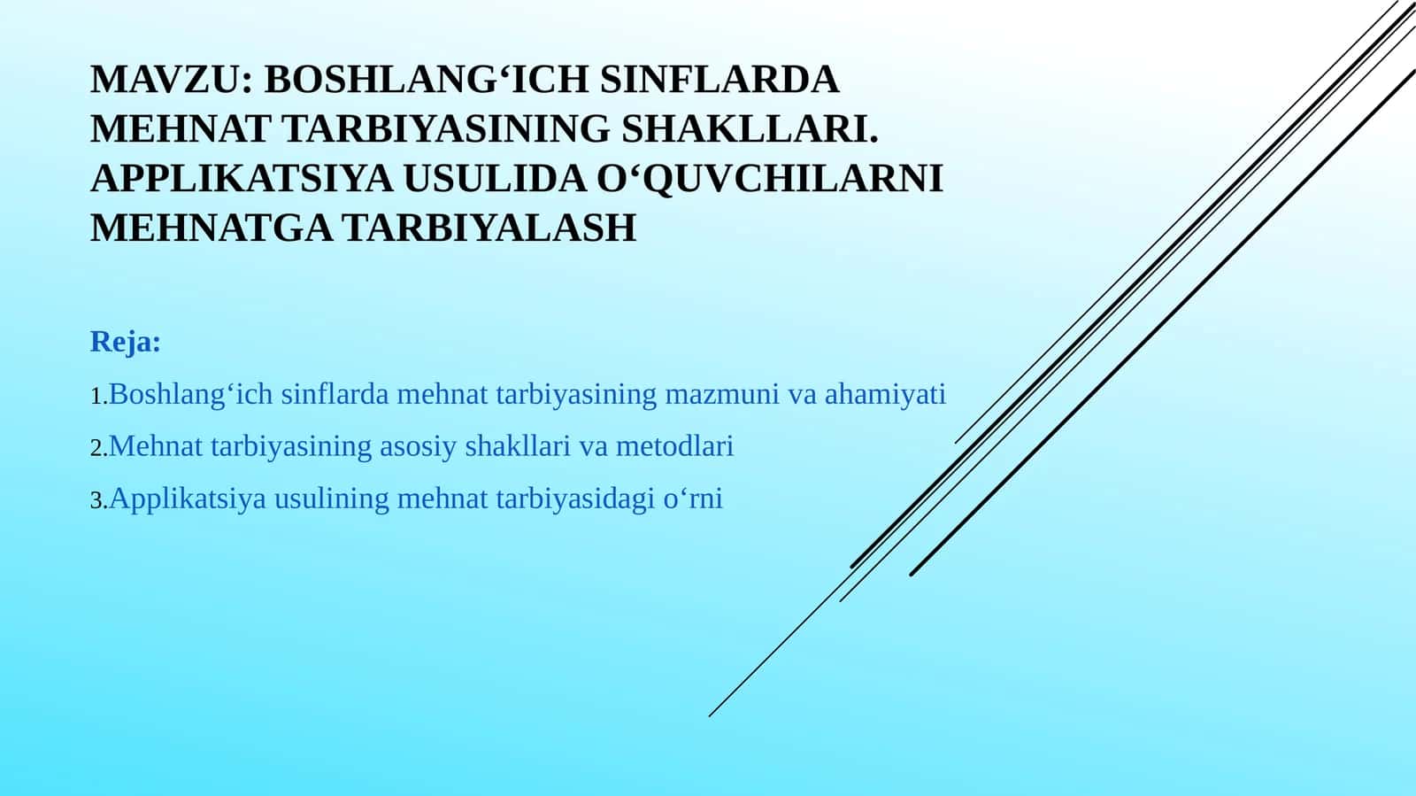 Boshlang‘ich sinflarda mehnat tarbiyasining shakllari. Applikatsiya usulida o‘quvchilarni mehnatga tarbiyalash 1