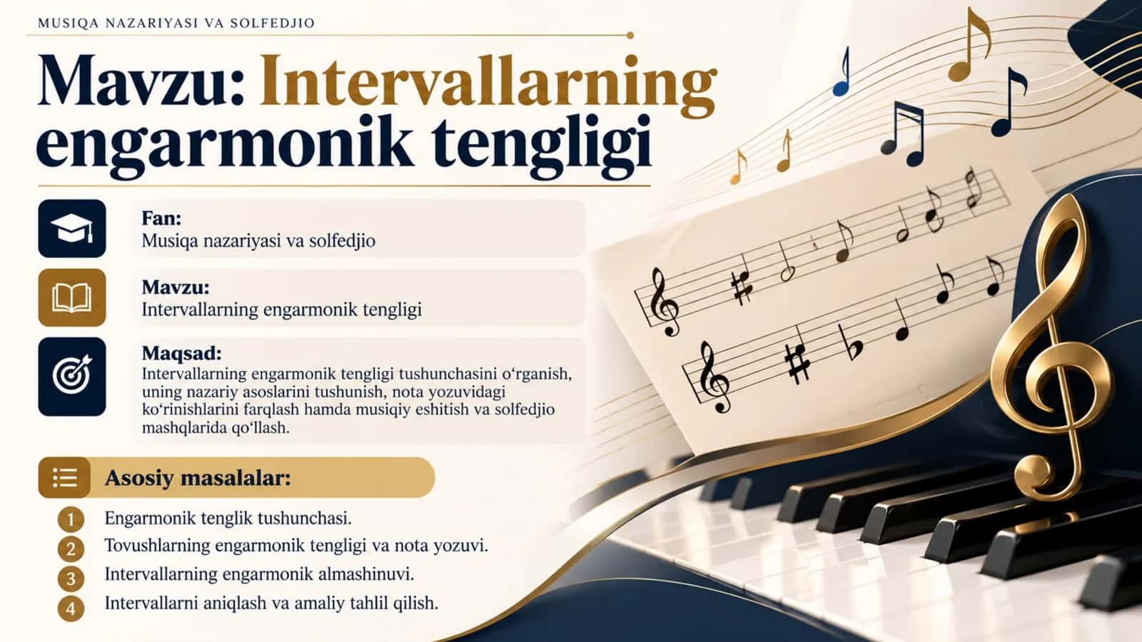 Intervallarning engarmonik tengligi — 15 slaydlik taqdimot 1