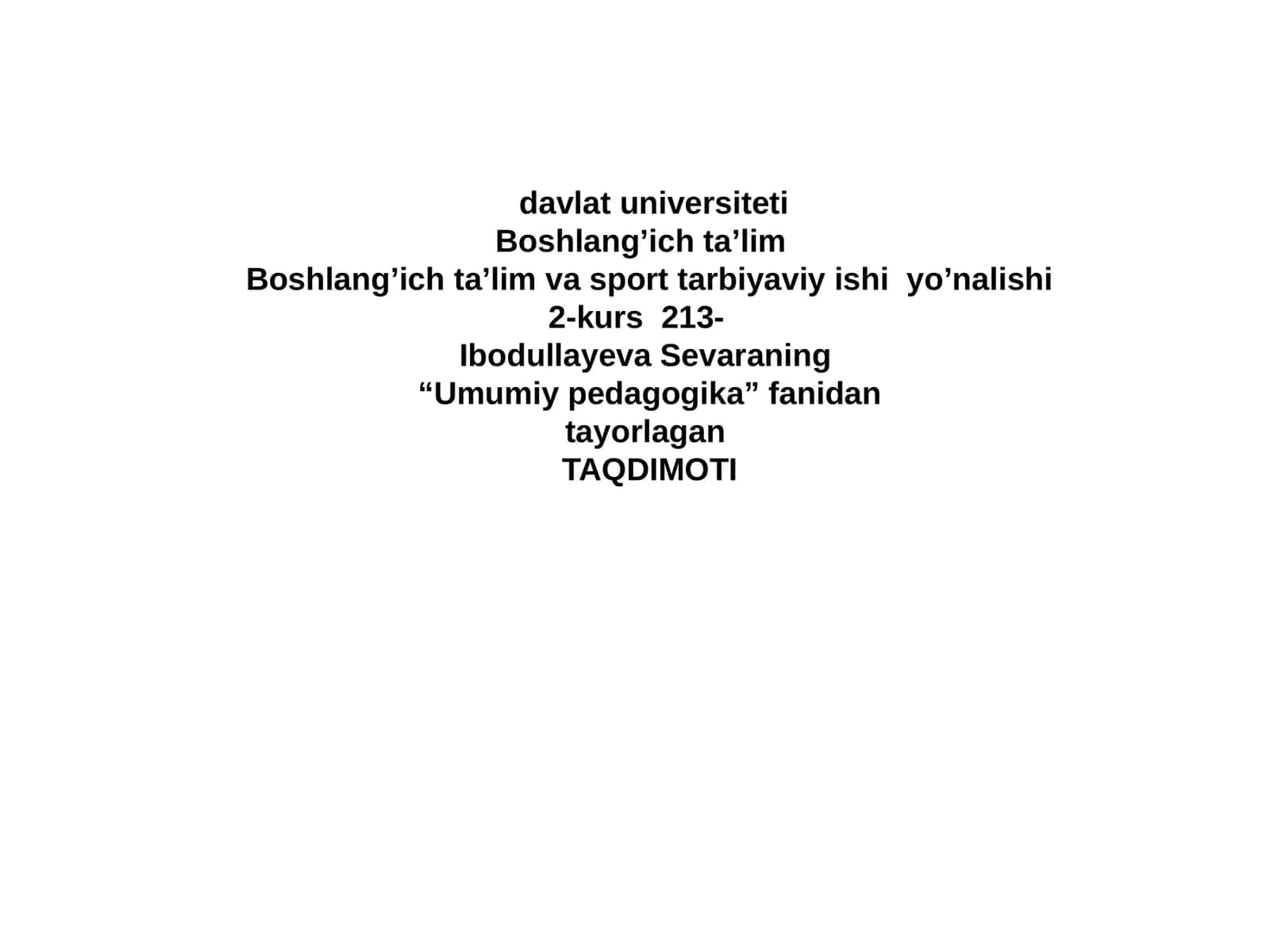 Jahon adabiyoti pedagogikasining rivojlanishi 1