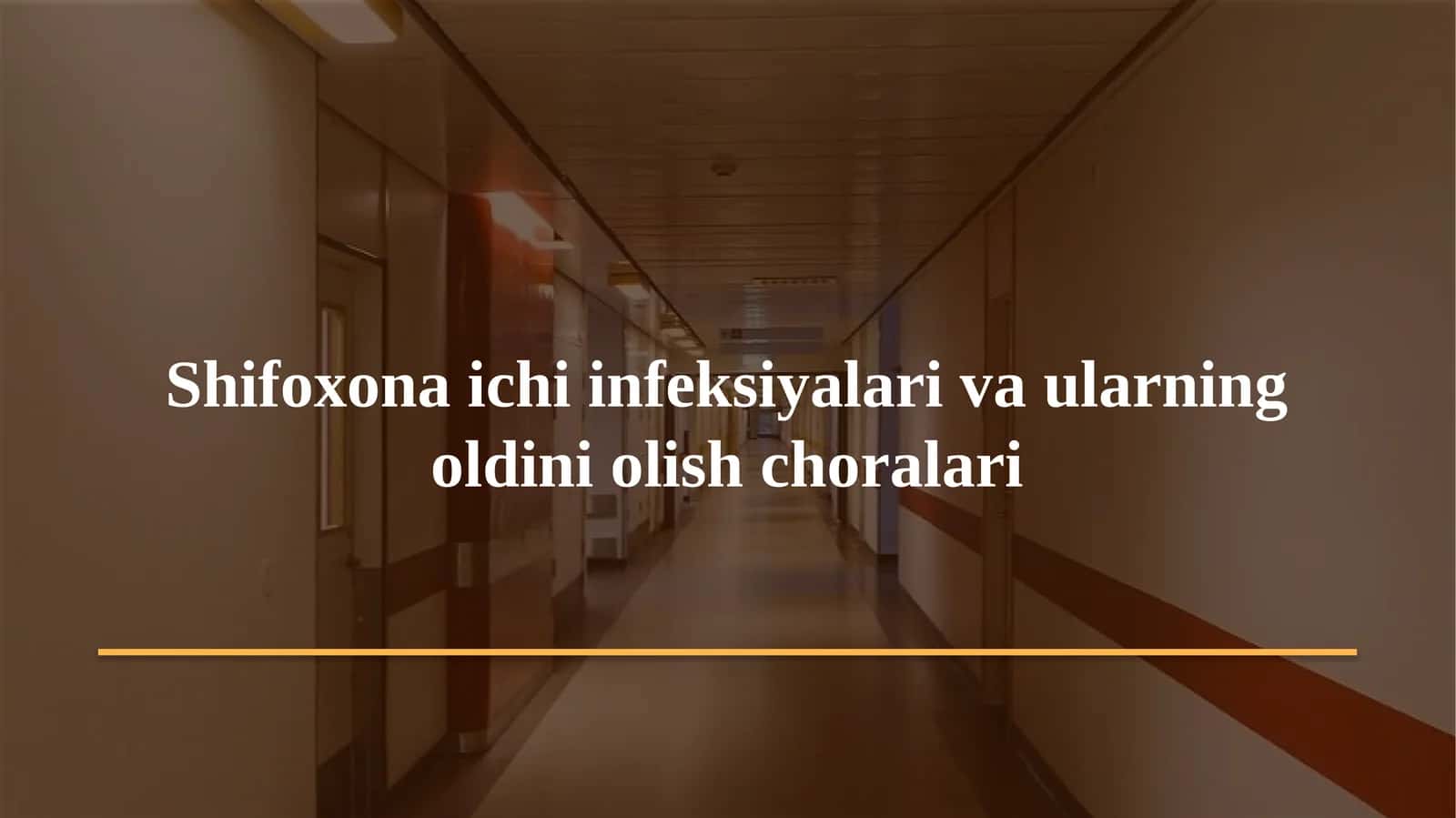 Gigiyena. Tibbiy ekologiya · Amaliy mashg'ulot № 8 1