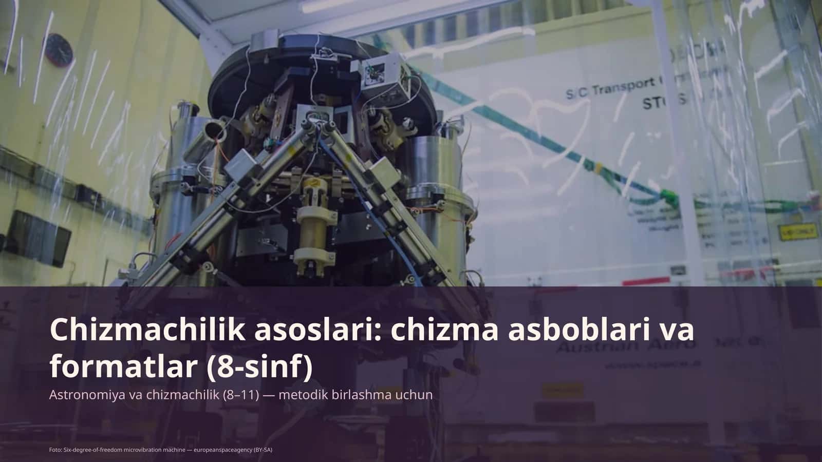 Chizmachilik asoslari: chizma asboblari va formatlar (8-sinf) 1