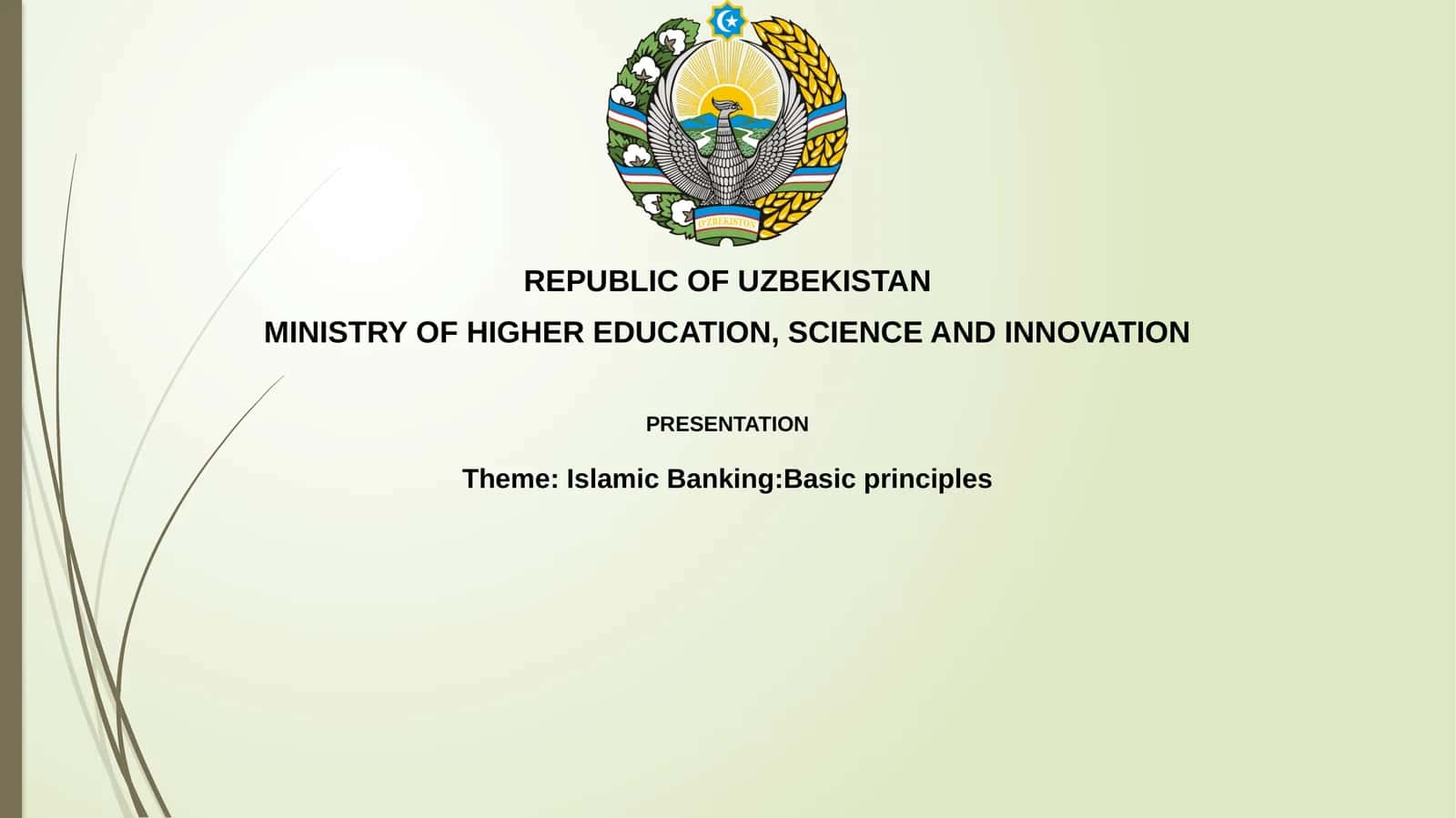 Presentation on Islamic Banking Basic Principles 1