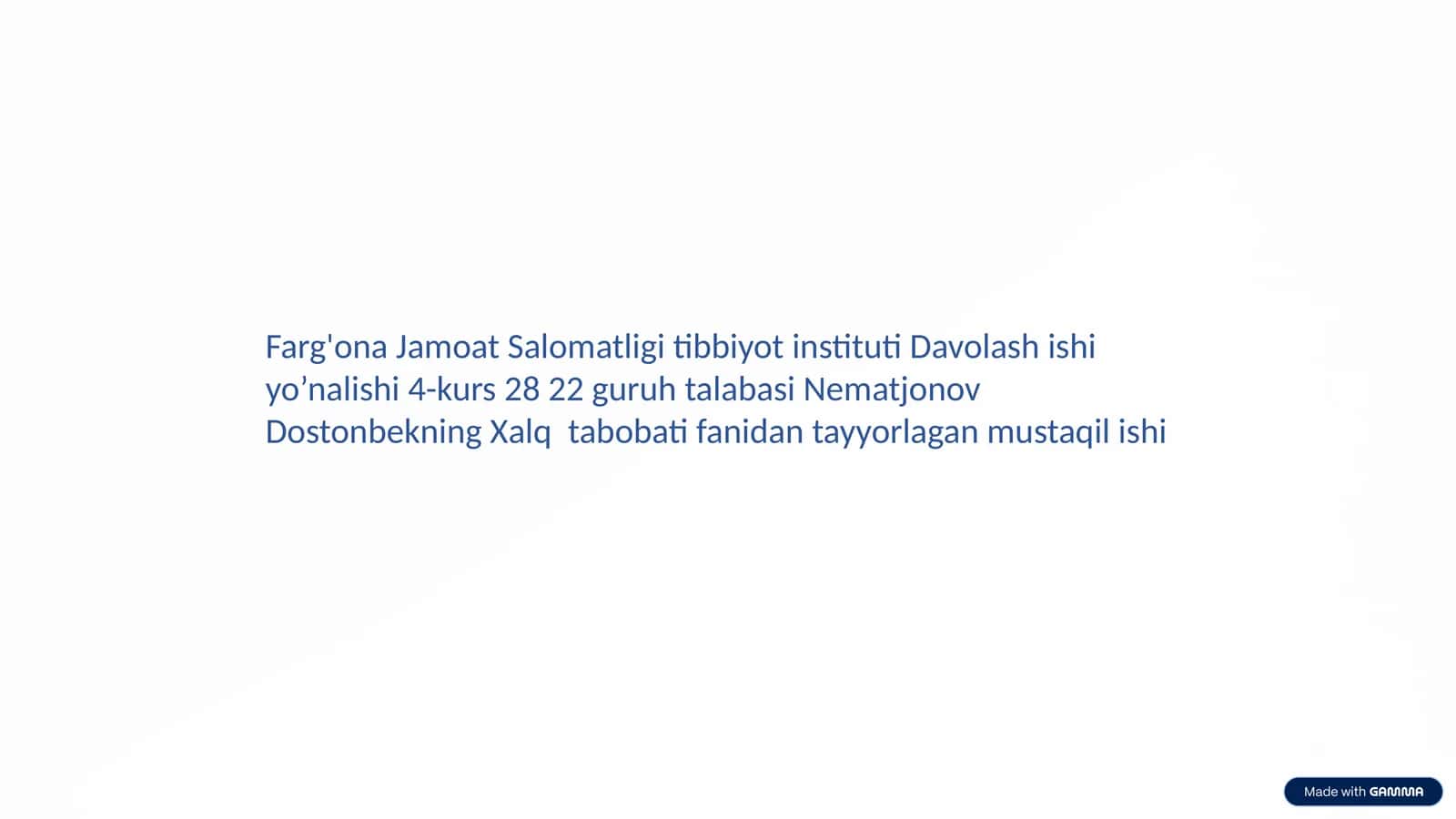Zamonaviy tibbiyotda xalq tabobating o'rni 1