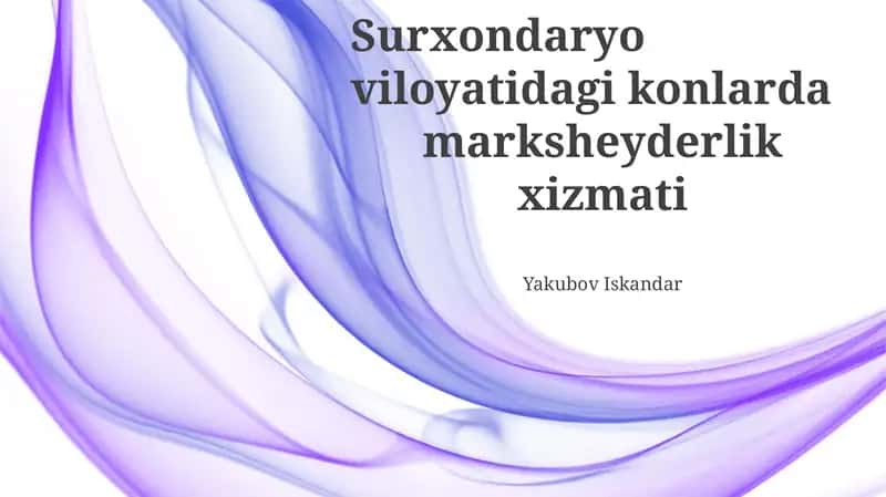 Kon qidiruv ishlari 1
