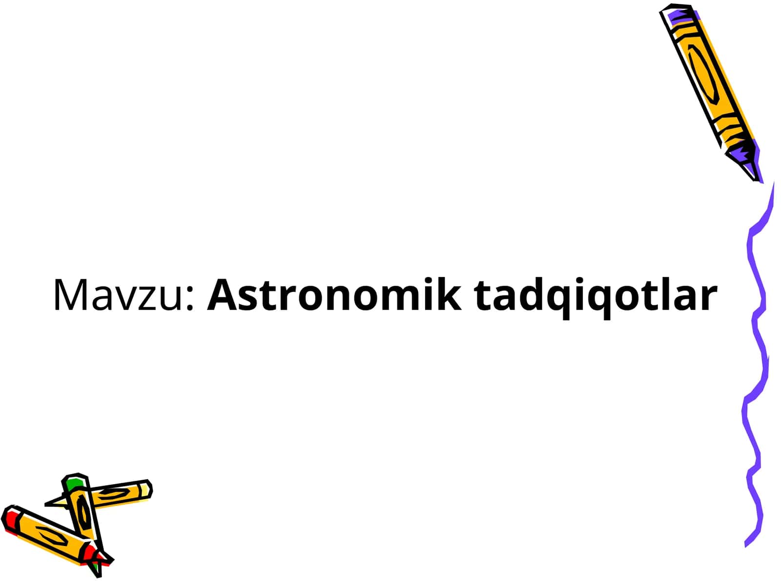 Astronomik tadqiqotlar 1