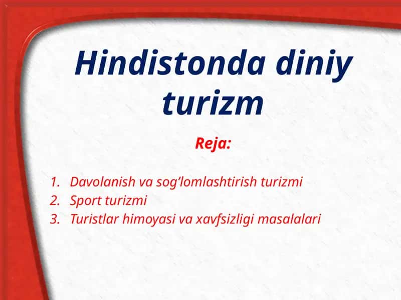 Hindistonda Diniy Turizm 1