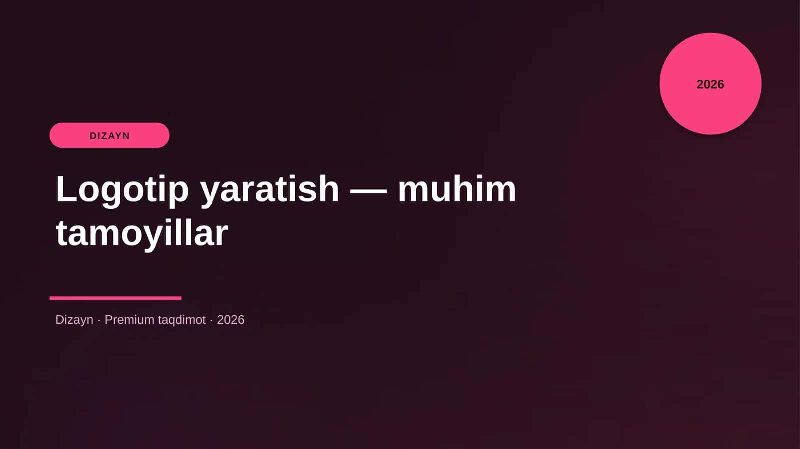 Logotip yaratish — muhim tamoyillar 1