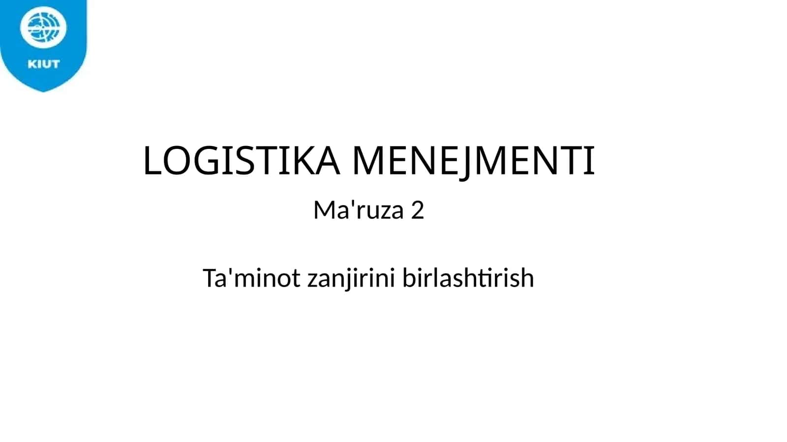LOGISTIKA MENEJMENTI 1
