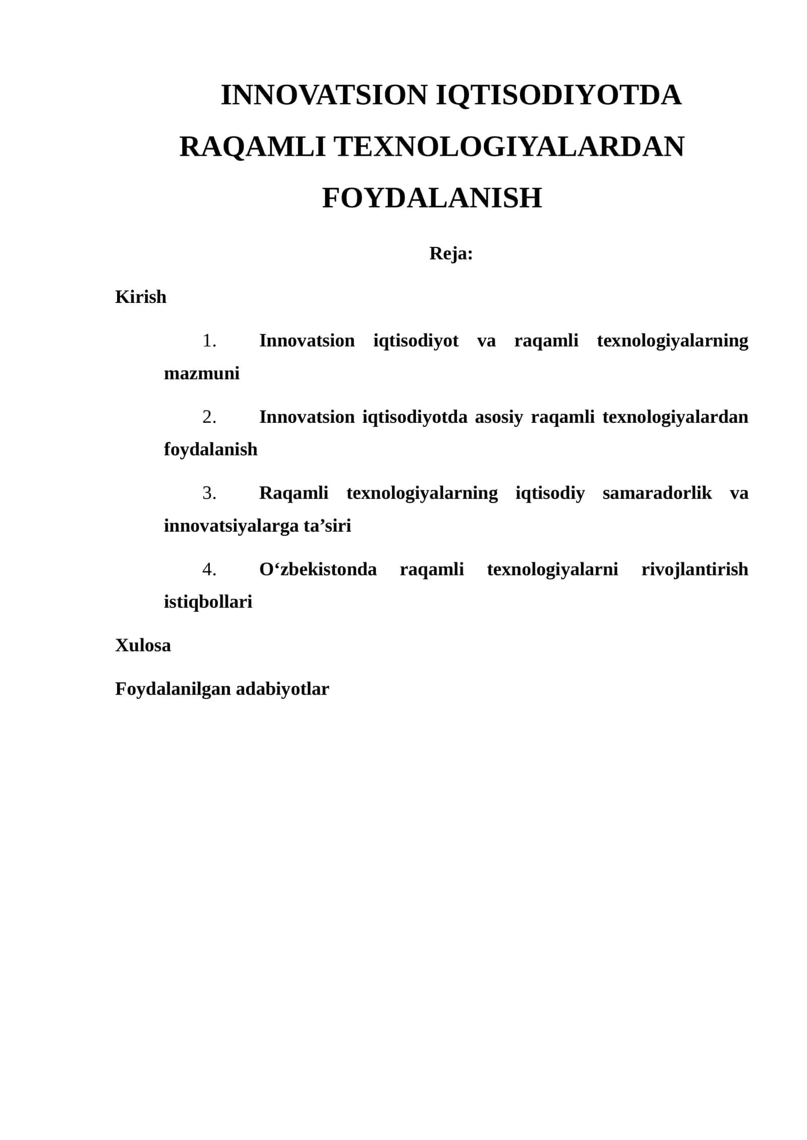 Innovatsion iqtisodiyotda raqamli texnologiyalardan foydalanish 1